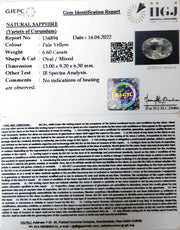 2.35/CT Natural White Sapphire with Govt Lab Certificate-16650